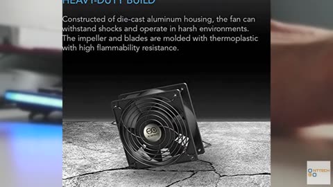 AC Infinity AXIAL 1225, Quiet Muffin Fan, 120V AC 120mm x 25mm Low Speed, UL-Cer