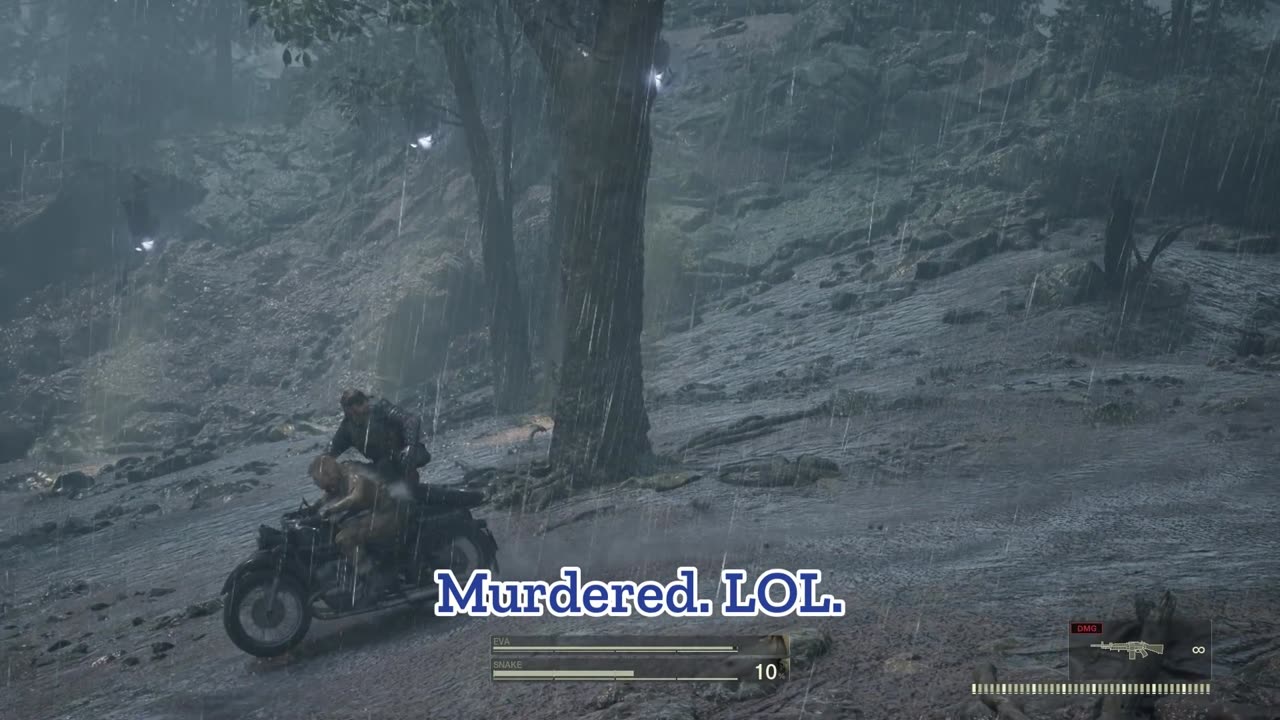 Bike chase with Snake riding shotgun (First Phase)