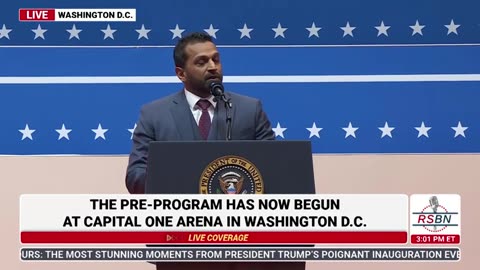 Kash Patel Full Speech - Trump Inauguration Day