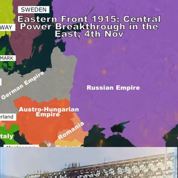 Z WWI – German Empire, Austro-Hungarian Empire, Bulgaria v — Eastern 1915 vs 1918
