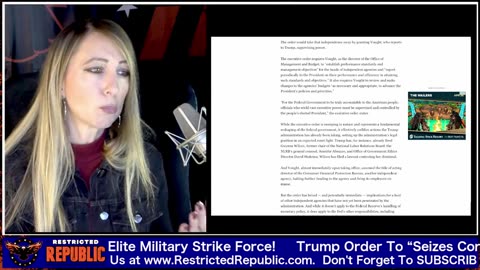 Restricted Republic - Trump Order To “Seizes Control” & He Unleashes Top Secret Military...2-19-25