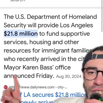 Los Angeles, California Mayor Karen Bass relocated LA Fire Department money to illegals