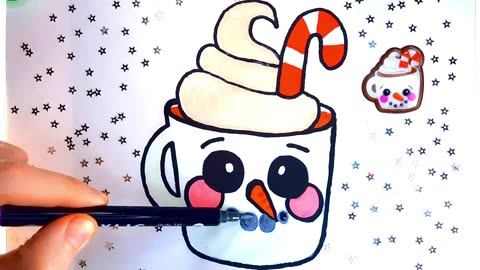☕✨ Christmas Cup with Cream & Candy Cane • Cozy Aesthetic Holiday Vibe 🎄❄️