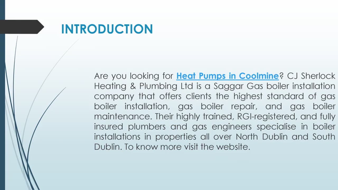 Are you looking for Heat Pumps in Coolmine?