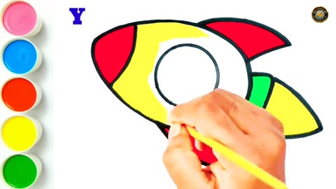 How to draw a Rocket 🚀|| Easy & simple rocket drawing || step by step rocket drawing