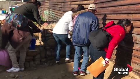 Regular Americans Stopping People From Climbing Over Border Wall