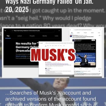 Fact Check: NO Record Musk Posted MAGA Would 'Succeed In All The Ways Nazi Germany Failed'