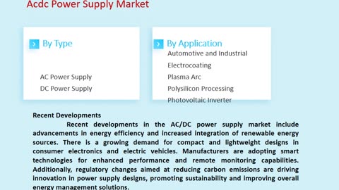 Acdc Power Supply Market Size, Share, and Forecast to 2033