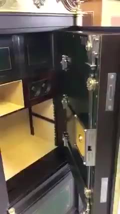 THIS SAFE IS NICE, TOUGH, AND HAS A COMPLEX OPENING SYSTEM