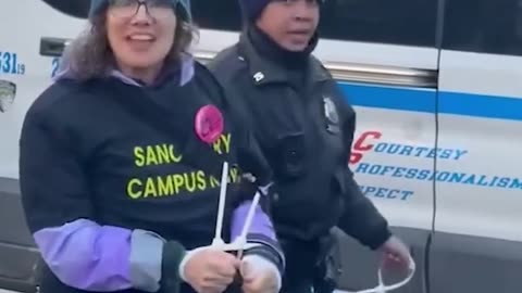 The NYPD arrested a dozen anti ICE protesters outside Columbia University
