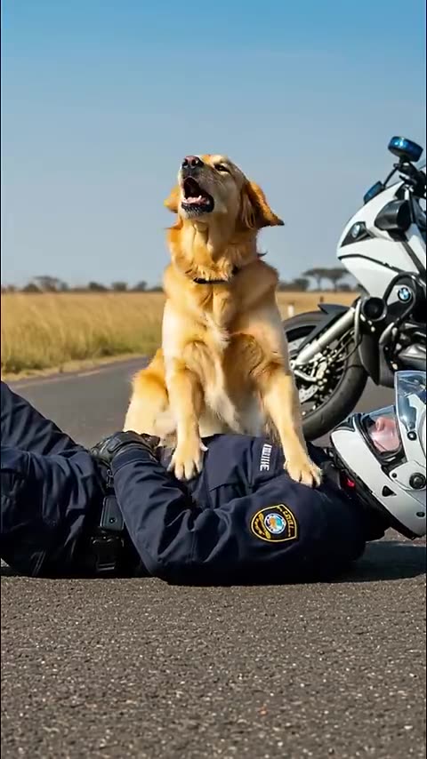 Golden Retriever Saves a Police Officer’s Life