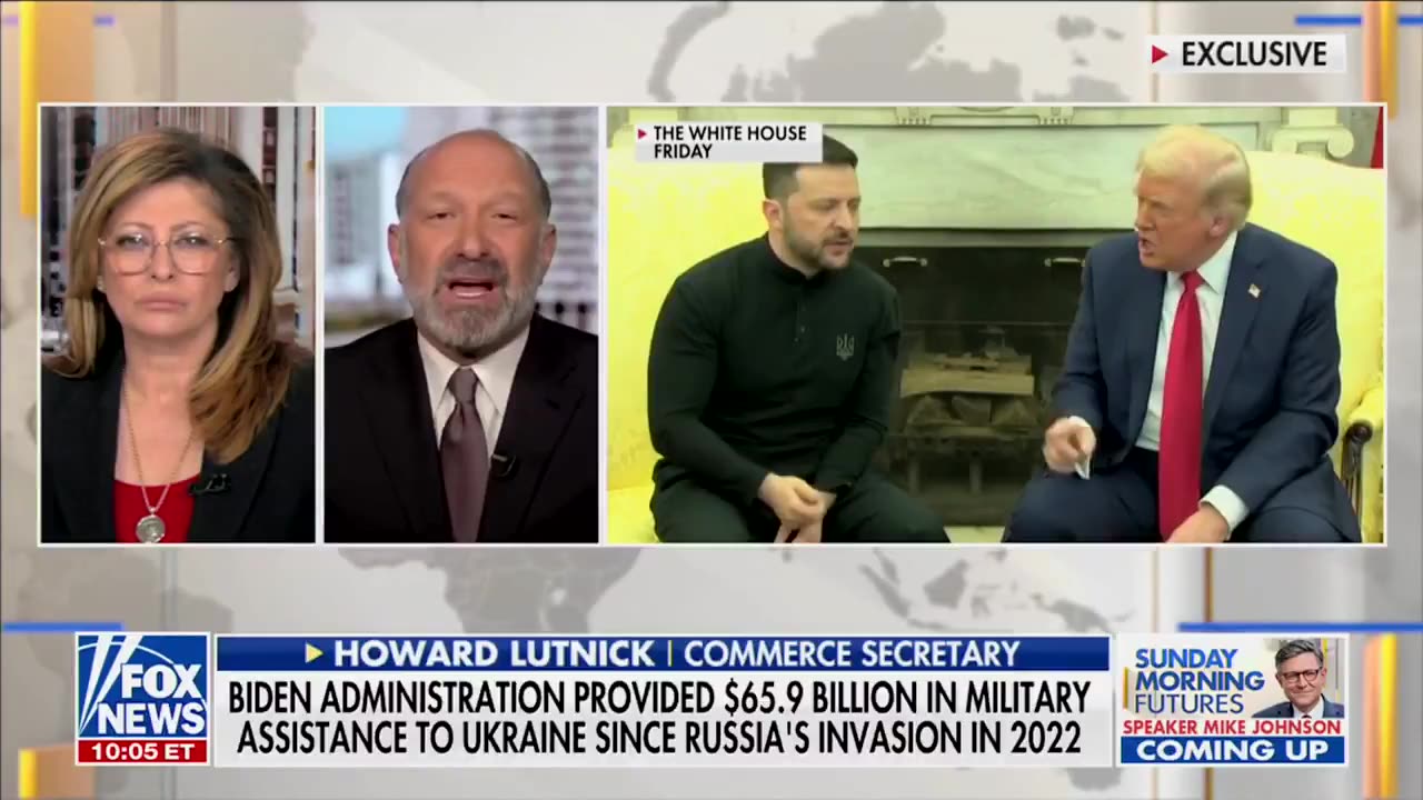 Howard Lutnick: "Zelenskyy was not there to make peace"