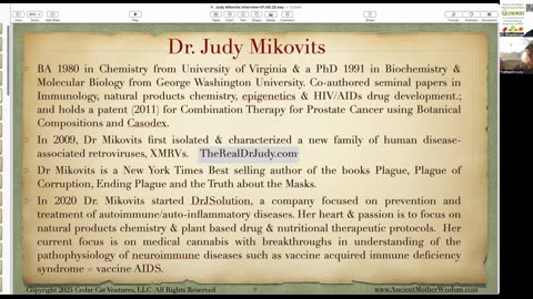 Weeds of Wisdom - KC talks to the REAL Judy Mikovits