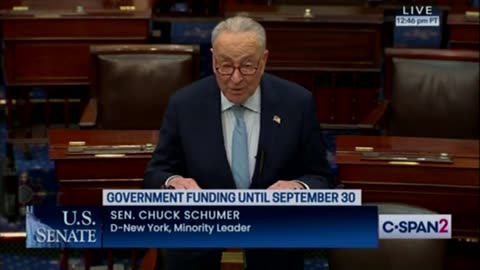 Schummer says the Democrats will shut the government down.