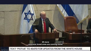 Trump Addresses Israel Leaders After Hostages Freed