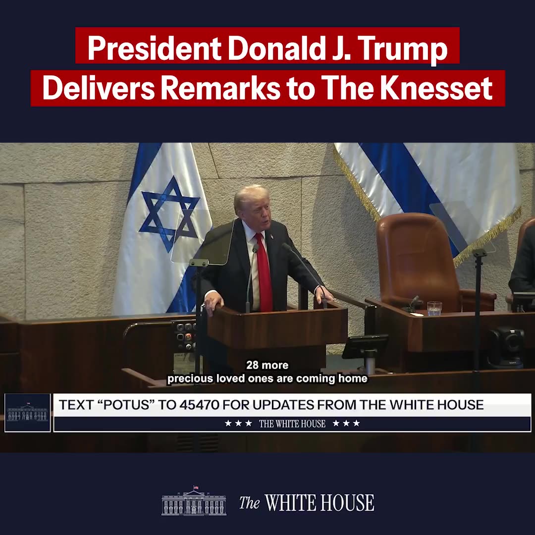 Trump Addresses Israel Leaders After Hostages Freed