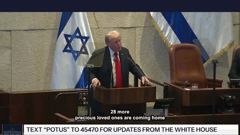 Trump Addresses Israel Leaders After Hostages Freed