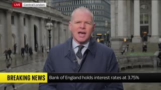 Bank of England holds interest rate at 3.75% in knife-edge decision