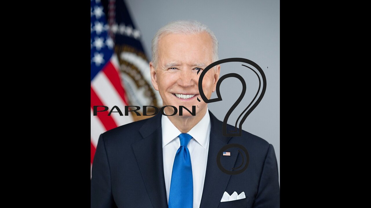 BREAKING? JOE BIDENS PARDONS MAY NOW BE IN JEPORDY. IT WASNT HIM WHO..