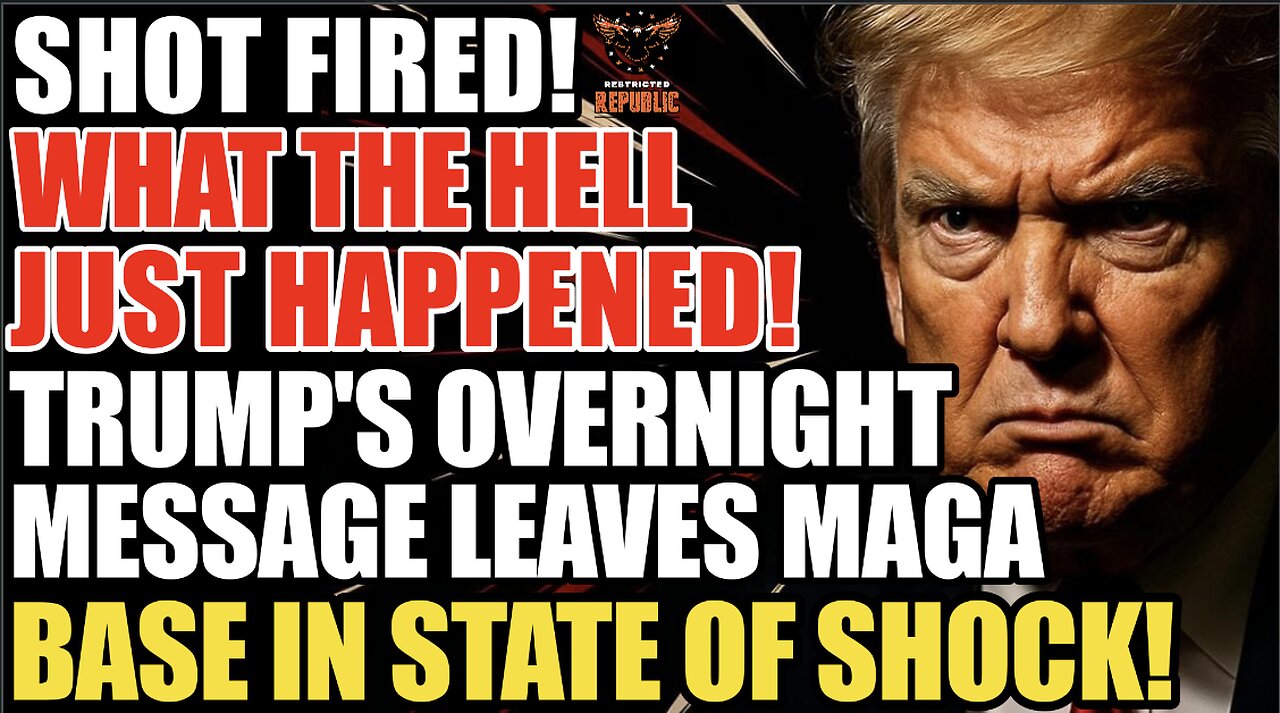 SHOT FIRED! What the Hell Just Happened!? Trump's Overnight Message Leaves MAGA in State of SHOCK!