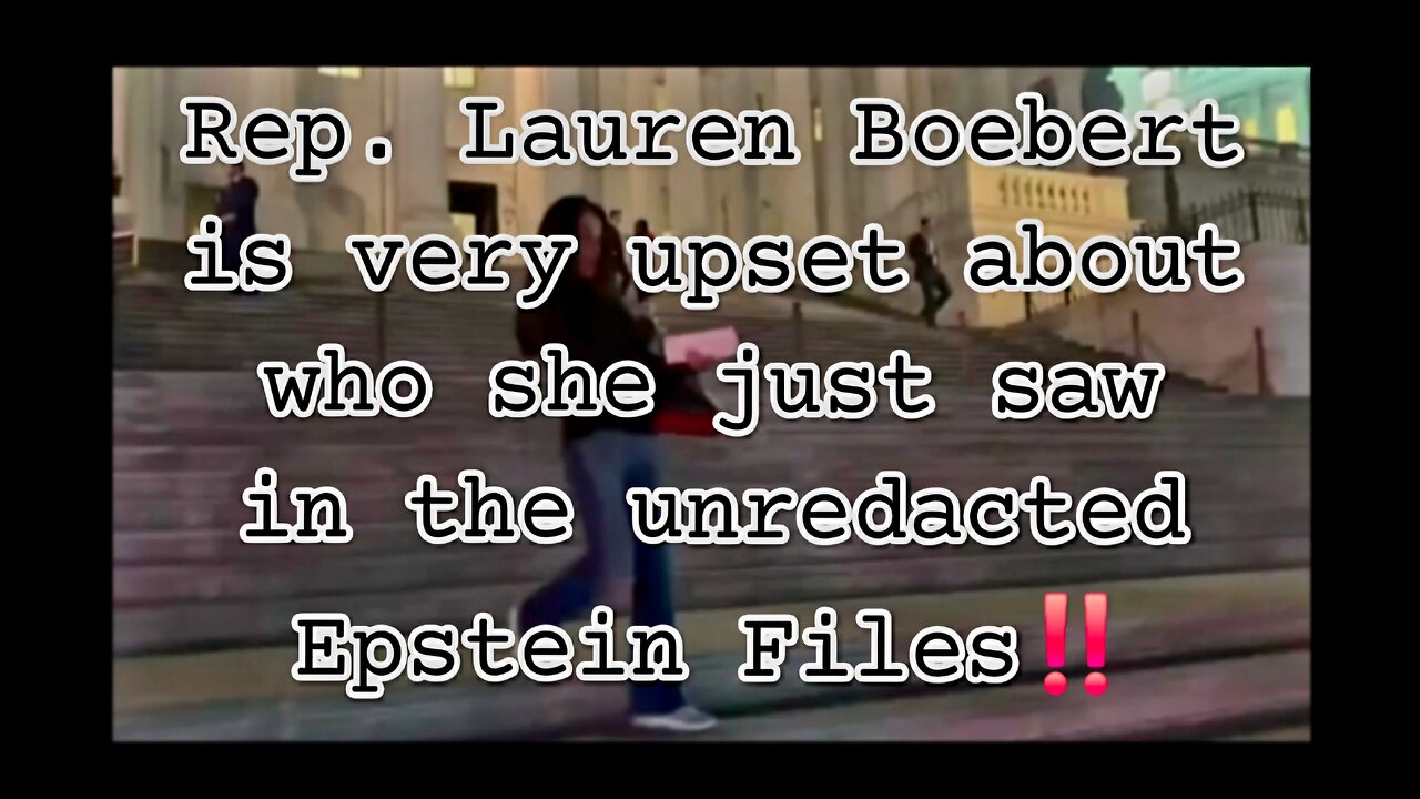 LAUREN BOEBERT is P!SSED