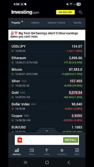 Silver price as of now