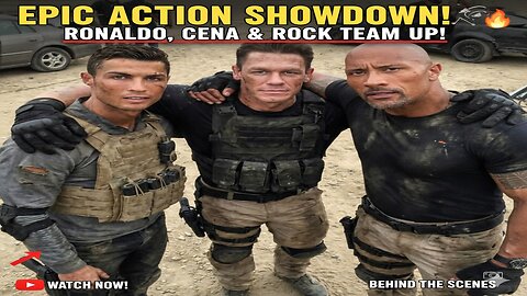 💥 Epic Action Showdown! ⚡ Ronaldo, John Cena & The Rock 🤯 Team Up | Behind The Scenes 🔥 Must-See