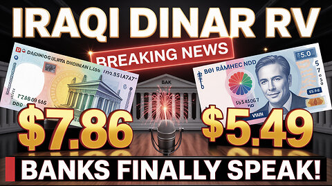Massive Update 🔊 Iraqi Dinar Hits $7.86 & Dong $5.49 – Bank Announcement LIVE! 💥 Today's IQD News!
