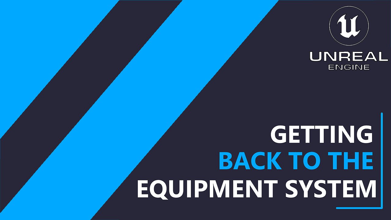 UE5 C++ Survival Game EP 131 - Getting back to the Equipment System