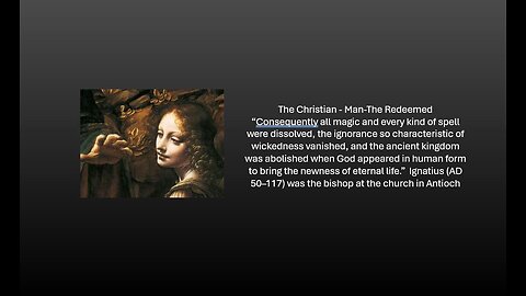 What is Man? Chapter 6 The Christian-"Man the Redeemed"