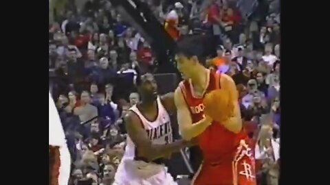 Yao Ming 21 Points @ Trail Blazers, 2003-04.