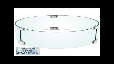 VEVOR Fire Pit Wind Guard 17 x 17 x 6 Inch Glass Review