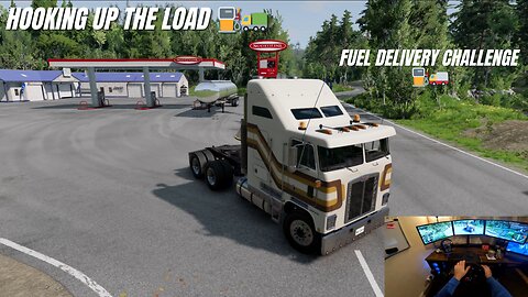 ⛽ Fuel Delivery Chaos! Old Truck, Heavy Trailer & Country Roads 🚛💨 | BeamNG Drive