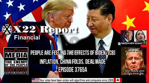 Ep 3765a - People Are Feeling The Effects Of Biden/[CB] Inflation, China Folds, Deal Made