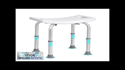 VEVOR Shower Chair Adjustable Height Shower Stool with Built-in Handles Shower Seat Review