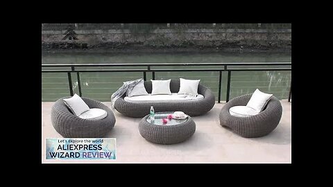 Outdoor sofa balcony leisure round sofa courtyard rattan chair sofa hotel balcony Review