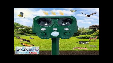 2024 Solar Ultrasonic Animal Repeller Dog Repellent Outdoor Squirrel Raccoon Skunk Review