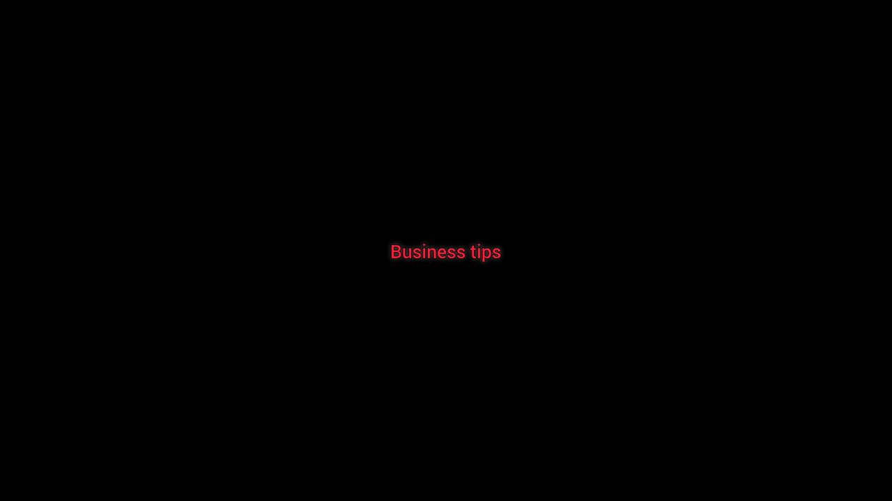 Business tips