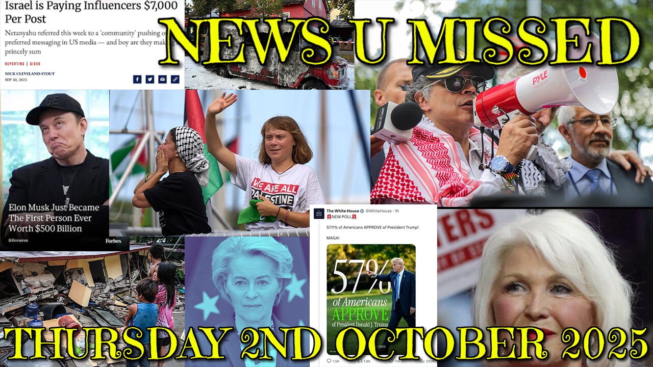NEWS U MISSED WITH PAUL BROOKER 2ND OCTOBER 2025