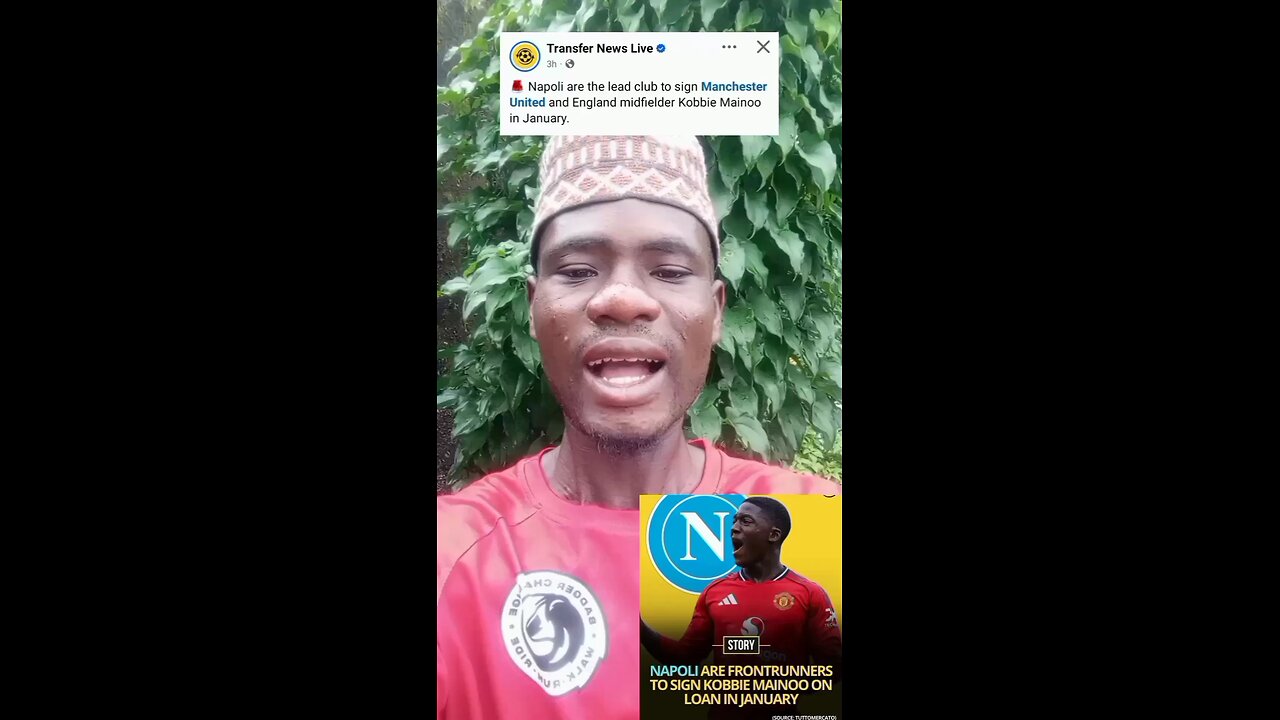 Napoli is leading the Race in signing Kobbie Mainoo on load from Manchester United