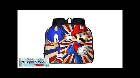 Super Mario Sonic The Hedgedog Retro Style Backpack Bag Review