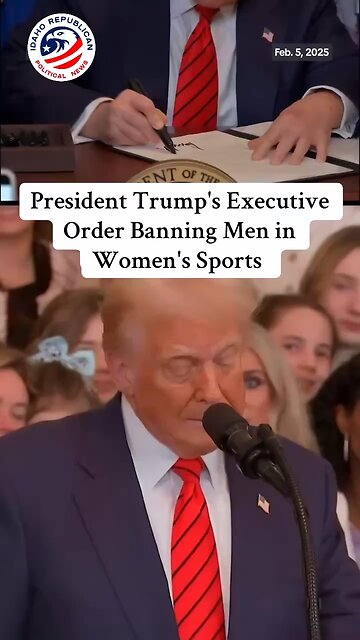 Trump Bans Men in Women's Sports