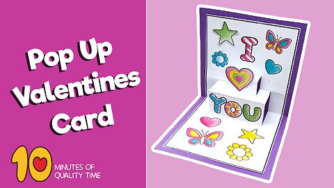 Valentines Day Pop Up Card Template