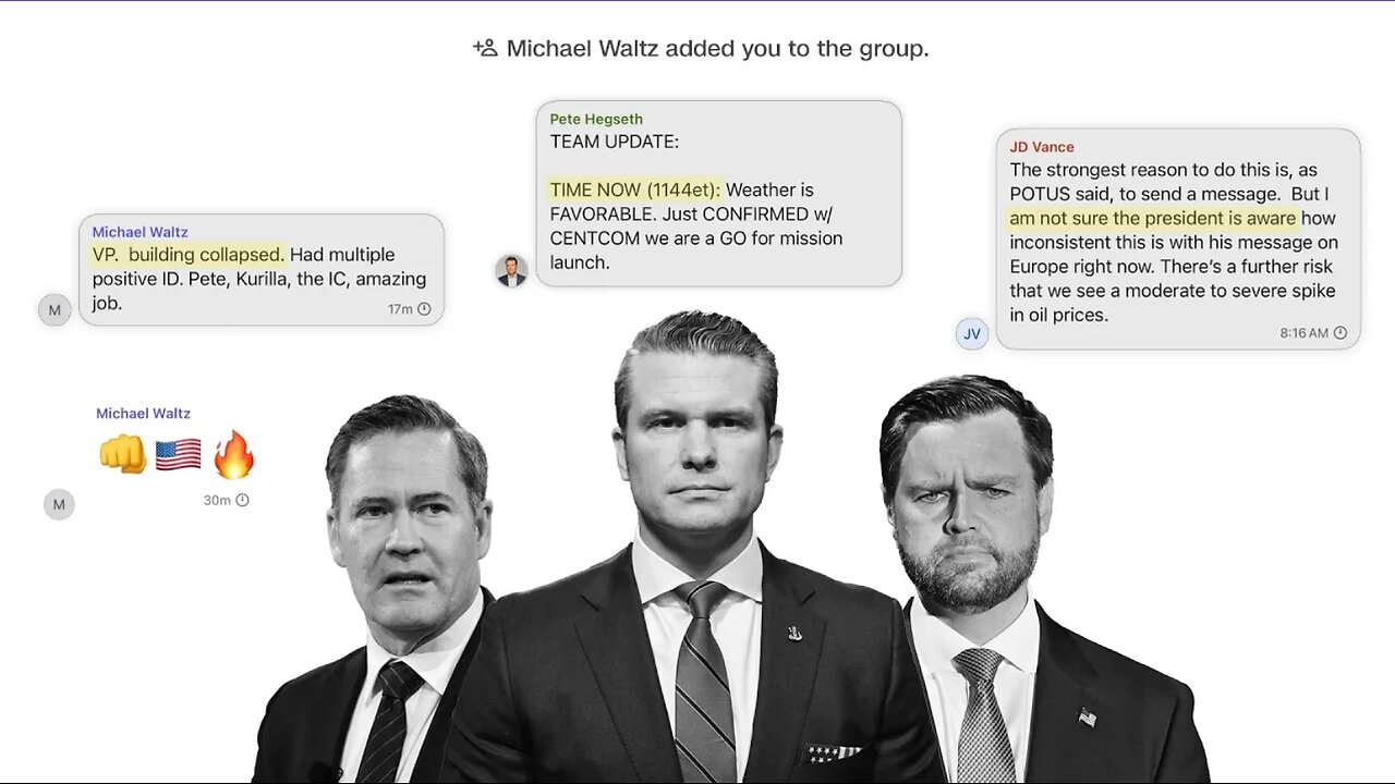 Let’s Read the Group Chat That Shook Washington!