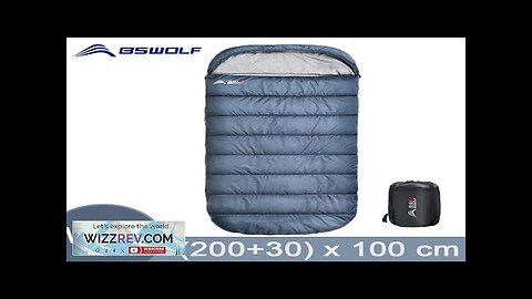 BSWolf Large Camping Sleeping bag lightweight 3 season loose widen bag long Review