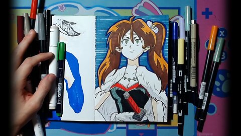 [INU YASHA] Wolf Demon Ayame 🐺🌕: Full Drawing