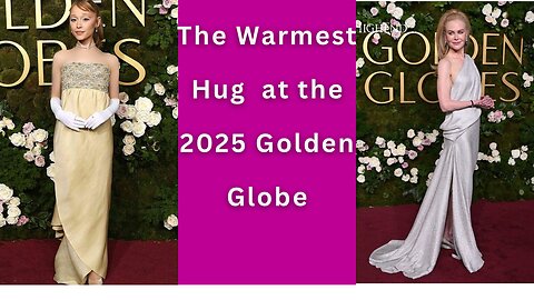 Sights٫ The Warmest Hug Between Ariana Grande and Nicole Kidman at the 2025 Golden Globe Awards😍