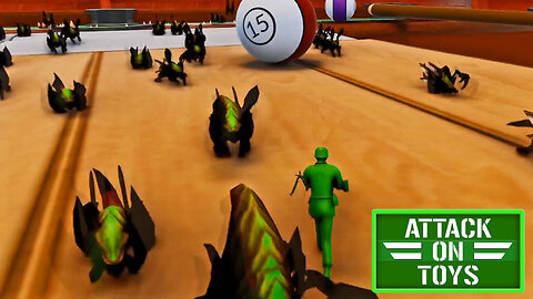 Toy Sarge Fights The Bugling Horde! Attack On Toys