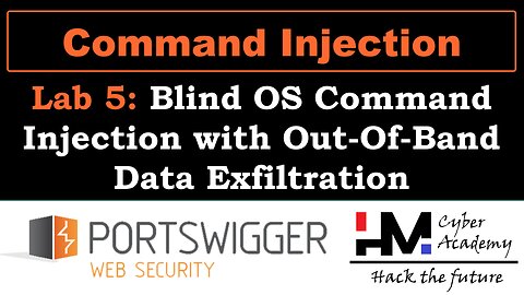 Command Injection 5 | Blind OS Command Injection with Out-Of-Band Data Exfiltration