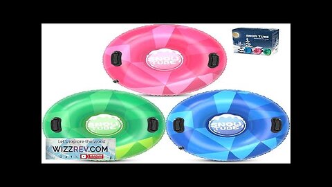 3Pack Snow Tubes Snow Sled for Kids and Adults Cold-Resistant Inflatable Snow Review